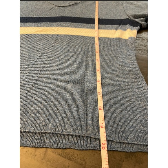 Golden Vintage 90's Short Sleeve V Neck Light Sweater Top - Sz M - Picture 5 of 9